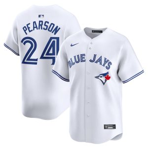 Men’s Toronto Blue Jays Nate Pearson Nike White Home Limited Player Jersey