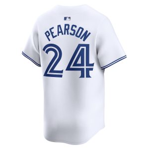 Men’s Toronto Blue Jays Nate Pearson Nike White Home Limited Player Jersey