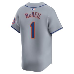 Men’s New York Mets Jeff McNeil Nike Gray Away Limited Player Jersey