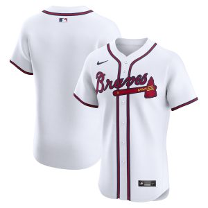 Men’s Atlanta Braves Nike White Home Elite Jersey