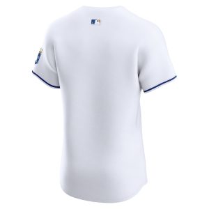 Men’s Kansas City Royals Nike White Home Elite Jersey