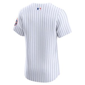 Men’s New York Mets Nike White Home Elite Jersey