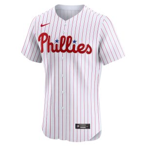 Men’s Philadelphia Phillies Trea Turner Nike White Home Elite Jersey