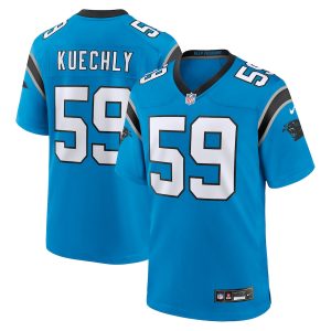 Men’s Carolina Panthers Luke Kuechly Nike Blue Retired Player Game Jersey