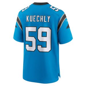 Men’s Carolina Panthers Luke Kuechly Nike Blue Retired Player Game Jersey