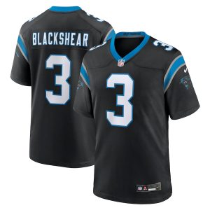 Men’s Carolina Panthers Raheem Blackshear Nike Black Team Game Jersey