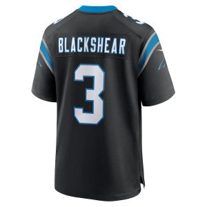 Men’s Carolina Panthers Raheem Blackshear Nike Black Team Game Jersey