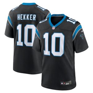 Men’s Carolina Panthers Johnny Hekker Nike Black Team Game Jersey