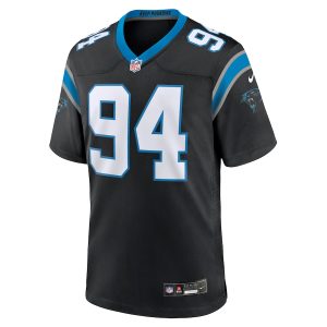 Men’s Carolina Panthers Henry Anderson Nike Black Team Game Jersey