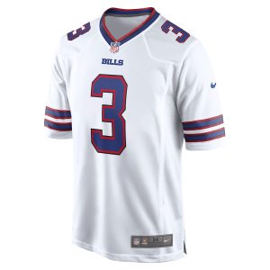 Men’s Buffalo Bills Damar Hamlin Nike White Game Jersey