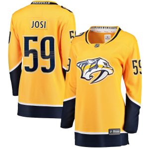 Women’s Nashville Predators Roman Josi Fanatics Branded Gold Home Breakaway Player Jersey