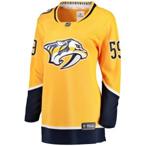 Women’s Nashville Predators Roman Josi Fanatics Branded Gold Home Breakaway Player Jersey