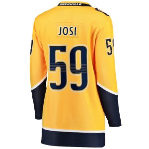 Women’s Nashville Predators Roman Josi Fanatics Branded Gold Home Breakaway Player Jersey