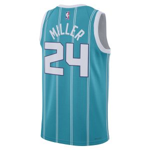 Unisex Charlotte Hornets Brandon Miller Nike Teal NBA Draft Swingman Jersey – Icon Edition