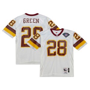 Men’s Washington Commanders 1994 Darrell Green Mitchell & Ness White Authentic Throwback Retired Player Jersey