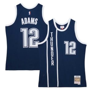 Men’s Oklahoma City Thunder Steven Adams Mitchell & Ness Navy 2015/16 Hardwood Classics Alternate Swingman Jersey