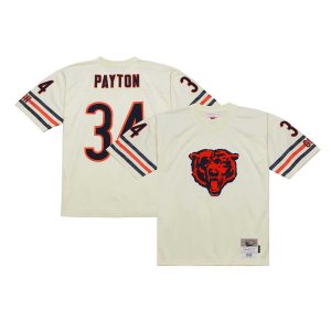 Men’s Chicago Bears Walter Payton Mitchell & Ness Cream Chainstitch Legacy Jersey