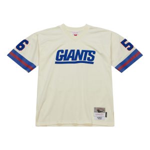Men’s New York Giants Lawrence Taylor Mitchell & Ness Cream Chainstitch Legacy Jersey