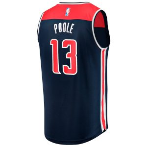 Men’s Washington Wizards Jordan Poole Fanatics Branded Navy Fast Break Player Jersey – Statement Edition