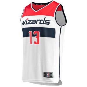 Men’s Washington Wizards Jordan Poole Fanatics Branded White Fast Break Player Jersey – Association