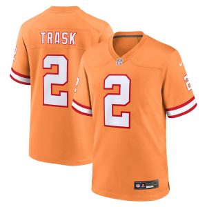 Men’s Tampa Bay Buccaneers Kyle Trask Nike Orange Throwback Game Jersey