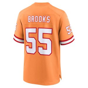 Men’s Tampa Bay Buccaneers Derrick Brooks Nike Orange Throwback Game Jersey