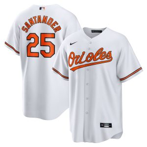 Men’s Baltimore Orioles Anthony Santander Nike White Replica Player Jersey