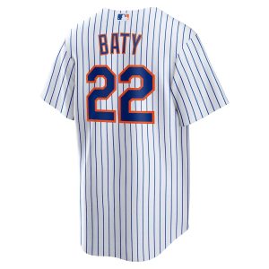 Men’s New York Mets Brett Baty Nike White Replica Player Jersey