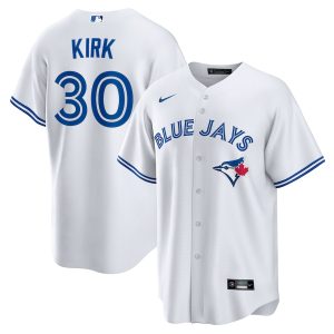 Men’s Toronto Blue Jays Alejandro Kirk Nike White Replica Player Jersey