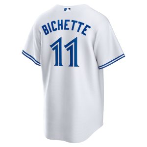 Men’s Toronto Blue Jays Bo Bichette Nike White Replica Player Jersey