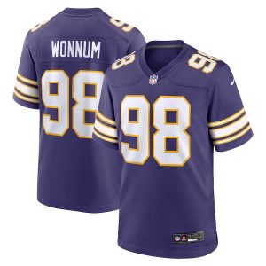 Men’s Minnesota Vikings D.J. Wonnum Nike Purple Classic Player Game Jersey
