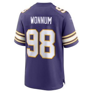 Men’s Minnesota Vikings D.J. Wonnum Nike Purple Classic Player Game Jersey