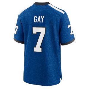 Men’s Indianapolis Colts Matt Gay Nike Royal Indiana Nights Alternate Game Jersey