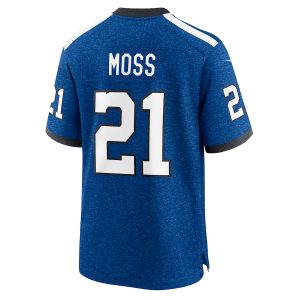 Men’s Indianapolis Colts Zack Moss Nike Royal Indiana Nights Alternate Game Jersey