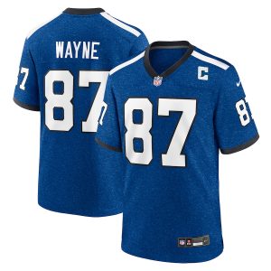 Men’s Indianapolis Colts Reggie Wayne Nike Royal Indiana Nights Alternate Game Jersey