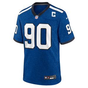 Men’s Indianapolis Colts Grover Stewart Nike Royal Indiana Nights Alternate Game Jersey