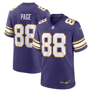 Men’s Minnesota Vikings Alan Page Nike Purple Classic Retired Player Jersey