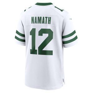 Men’s New York Jets Joe Namath Nike White Legacy Retired Player Game Jersey