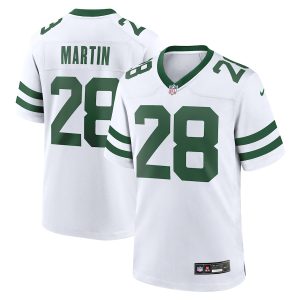 Men’s New York Jets Curtis Martin Nike White Legacy Retired Player Game Jersey