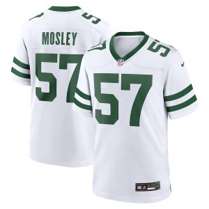 Men’s New York Jets C.J. Mosley Nike White Legacy Player Game Jersey