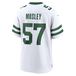 Men’s New York Jets C.J. Mosley Nike White Legacy Player Game Jersey