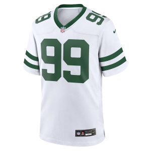 Men’s New York Jets Mark Gastineau Nike White Legacy Retired Player Game Jersey
