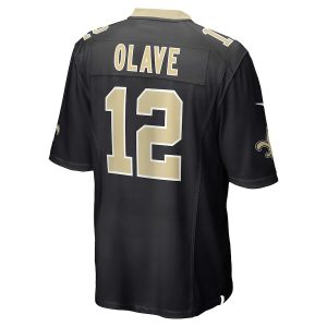 Men’s New Orleans Saints Chris Olave Nike Black Game Jersey