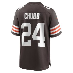 Men’s Cleveland Browns Nick Chubb Nike Brown Game Jersey
