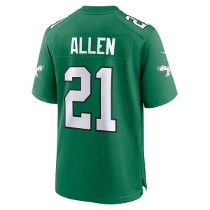 Men’s Philadelphia Eagles Eric Allen Nike Kelly Green Alternate Game Jersey