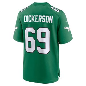 Men’s Philadelphia Eagles Landon Dickerson Nike Kelly Green Alternate Game Jersey