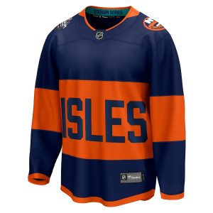 Men’s New York Islanders Fanatics Branded Navy 2024 NHL Stadium Series Breakaway Jersey