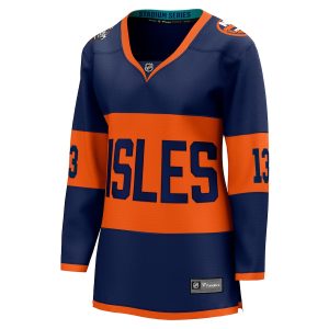 Women’s New York Islanders Mathew Barzal Fanatics Branded Navy 2024 NHL Stadium Series Breakaway Player Jersey