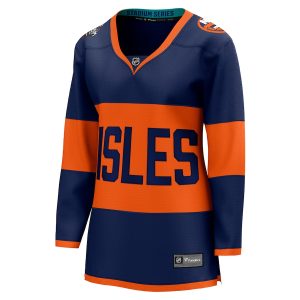 Women’s New York Islanders Fanatics Branded Navy 2024 NHL Stadium Series Breakaway Jersey