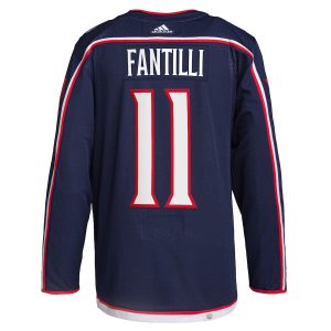 Men’s Columbus Blue Jackets Adam Fantilli adidas Navy Home Primegreen Authentic Pro Player Jersey